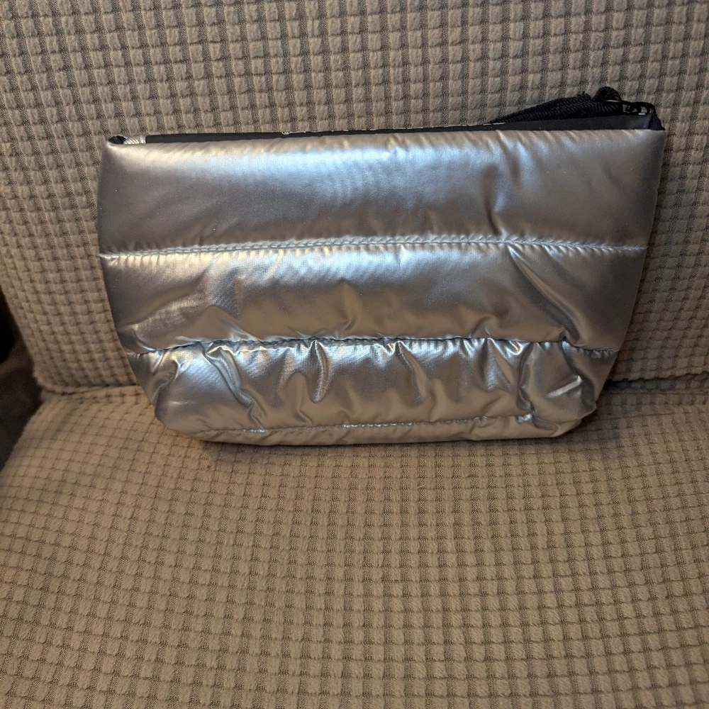 Pour Moi Metallic Puffer Bag NWOT